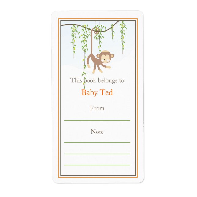 Étiquette Plaque clé (Devant)