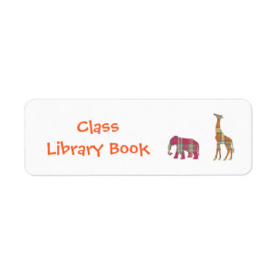 Étiquette Plaque de livres de bibliothèque de classes