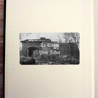 Étiquette Plaque de réception de la ruine du tombeau