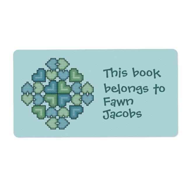 Étiquette Plaque d'enregistrement Coeur Touch (Devant)