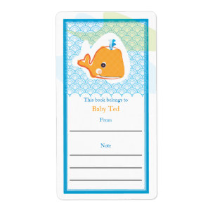 Étiquette Plaque d'enregistrement pour baleines