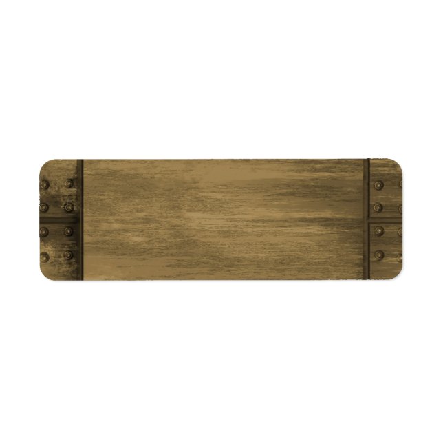 Étiquette plaque en or grungy (Devant)