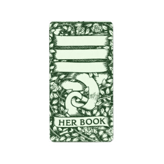 Étiquette Plaque rose personnalisable