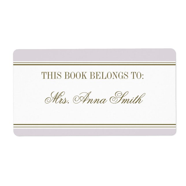 Étiquette Plaque simple en bande (Devant)