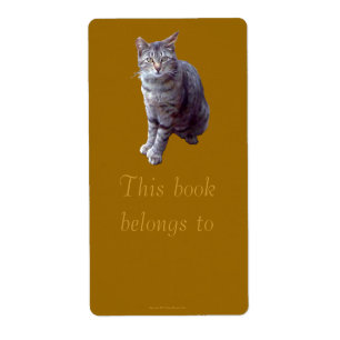 Étiquette Plaque "Tigre" de Feral Kitten