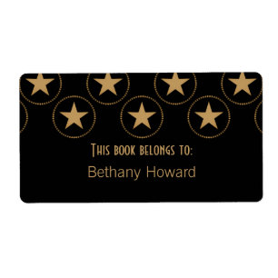 Étiquette Plaques de livres Classic Stars