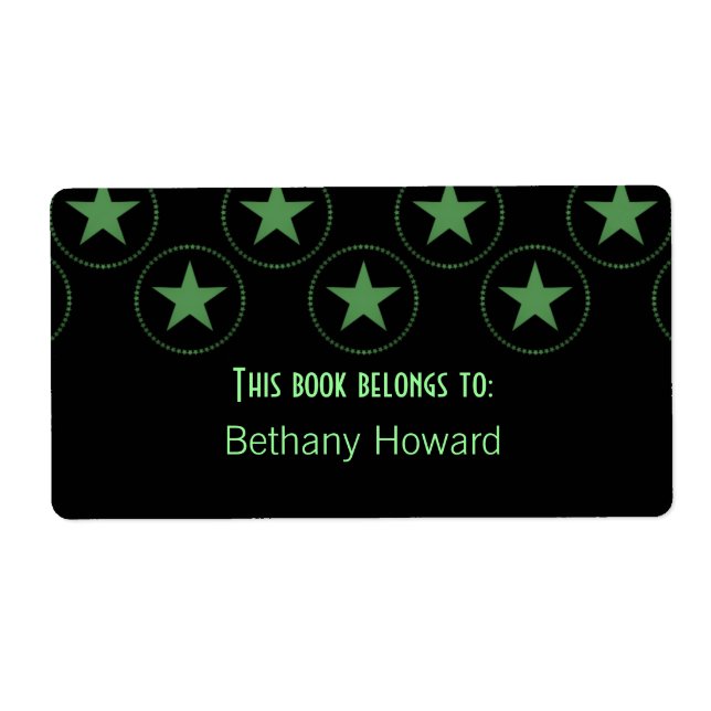 Étiquette Plaques de livres Classic Stars (Devant)