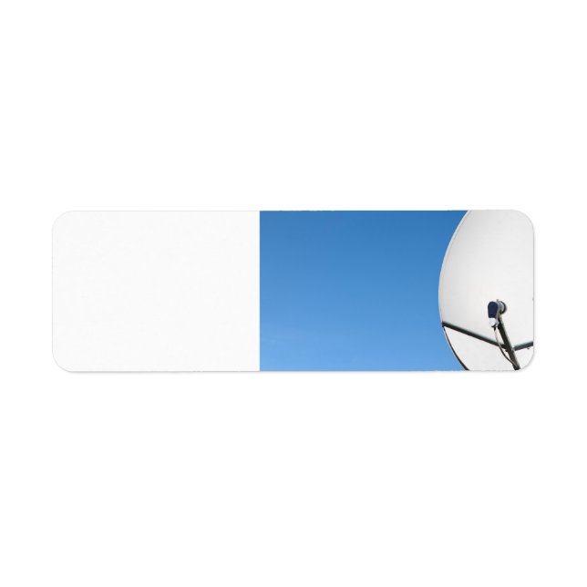 Étiquette Plat satellite (Devant)