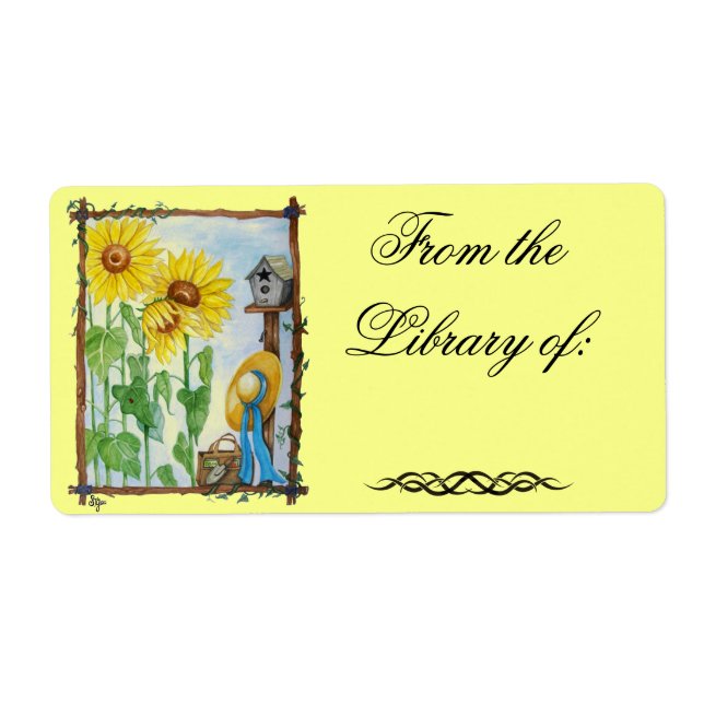 Étiquette Plate-forme du livre du jardin de tourne (Devant)