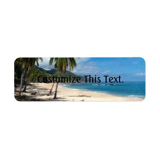 Étiquette Playa Los Caballos Blue (Devant)