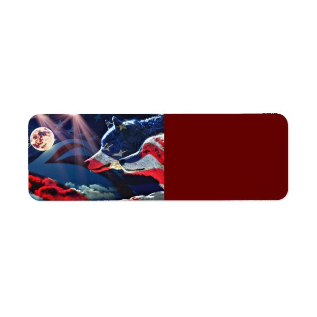 Étiquette Pleine lune Wolf Wolf (Devant)