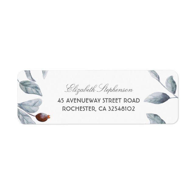 Étiquette Plum Purple Burgundy Branches Vintage Mariage (Devant)