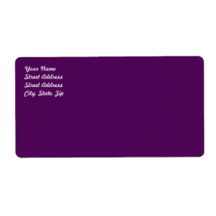 Étiquette Plum Purple Shipping Label
