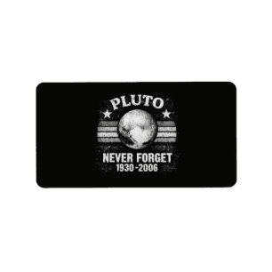 Étiquette Pluton N'oublie Jamais