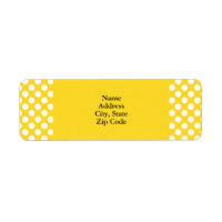 Pointe Polka blanche et jaune