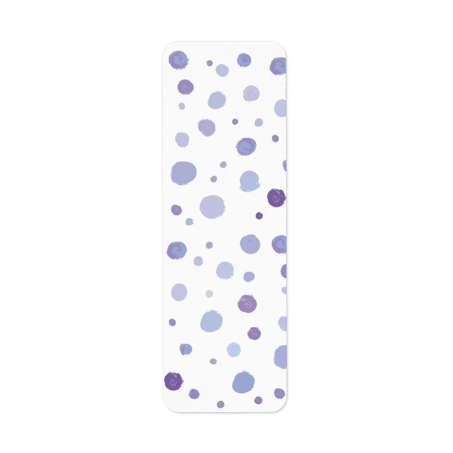 Étiquette pois peints à la main (Devant)