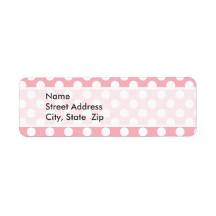 Étiquette Pois rose gomme