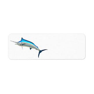 Étiquette Poisson Blue Marlin