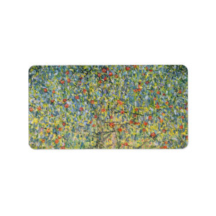 Étiquette Pommier par Gustav Klimt, Art Nouveau Vintage