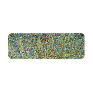 Étiquette Pommier par Gustav Klimt, Art Nouveau Vintage