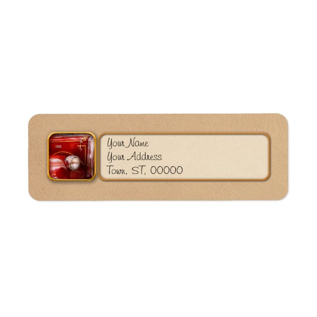 Étiquette Pompier - Ward La France (Devant)