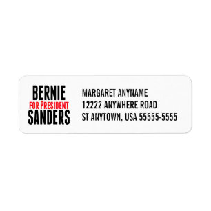Étiquette Ponceuses de Bernie pour le président