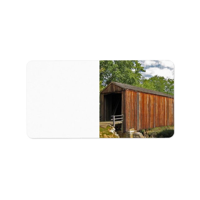 Étiquette Pont couvert (Devant)