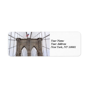Étiquette Pont de Brooklyn, New York City