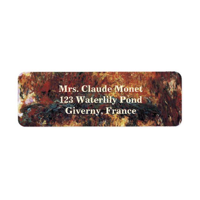 Étiquette Pont japonais par Claude Monet, Beaux-Arts Vintage (Devant)