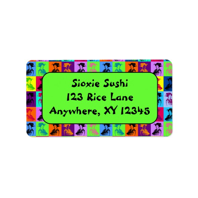 Étiquette Pop Geishas (Devant)