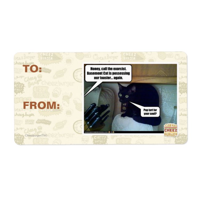 Étiquette Pop tart pour ton âme ? (Devant)