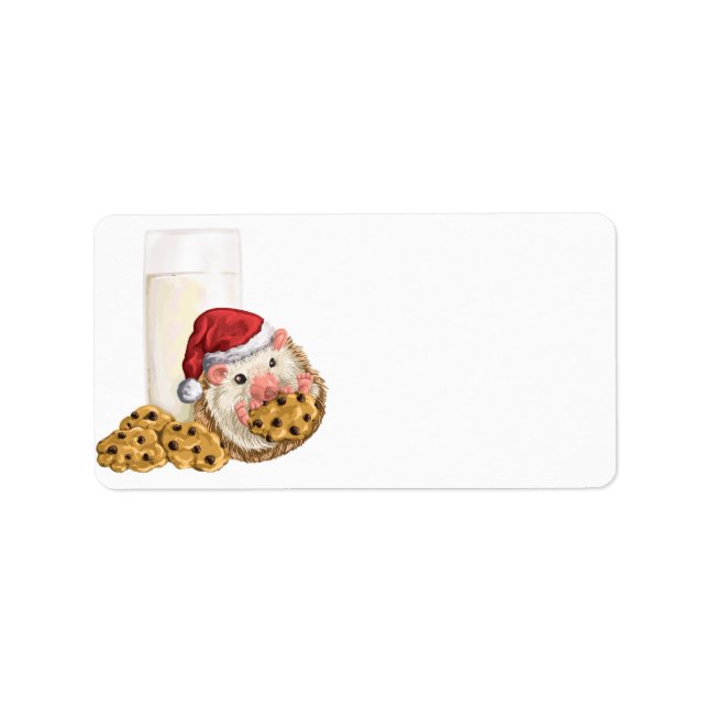 Étiquette Porc de biscuit de Noël (Devant)
