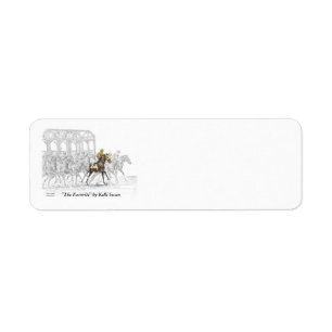 Étiquette Porte de départ de la course de cheval