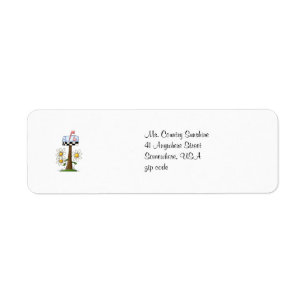 Étiquette postale de boîte aux lettres
