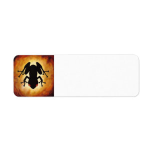 Étiquette postale d'icône de Coqui