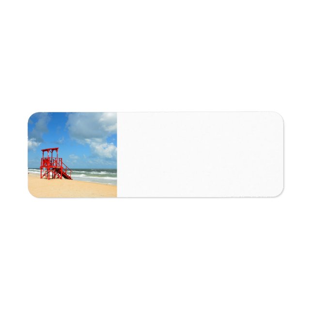 Étiquette poste de sauveteur vide (Devant)