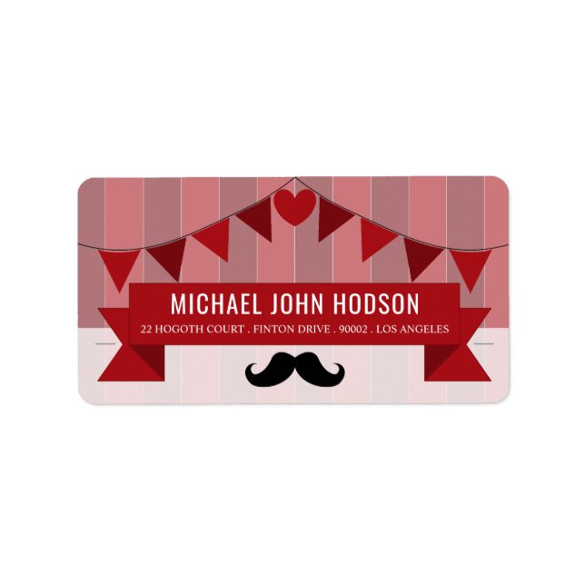 Étiquette Poster de Cirque Classique Fête d'anniversaire pou (Devant)