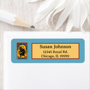 Étiquette Poster de cirque Xmas Merry Krampus Naughty Brats