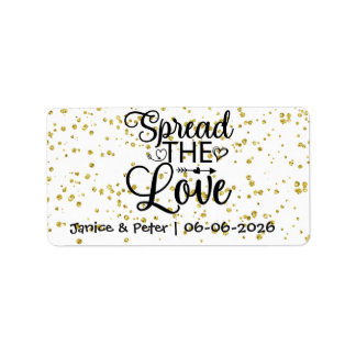 Étiquette Pots de confiture Mariage Favors Spread the Love