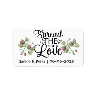 Étiquette Pots de confiture Mariage Favors Spread the Love