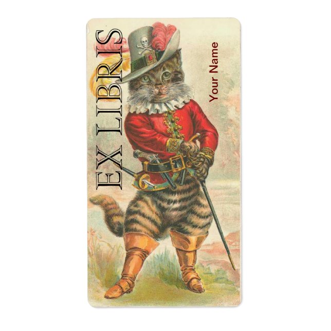 Étiquette Pots en bottes - ID plaque de livre (Devant)