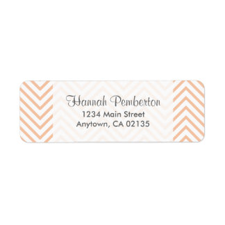 Étiquette Pots orange Chevron