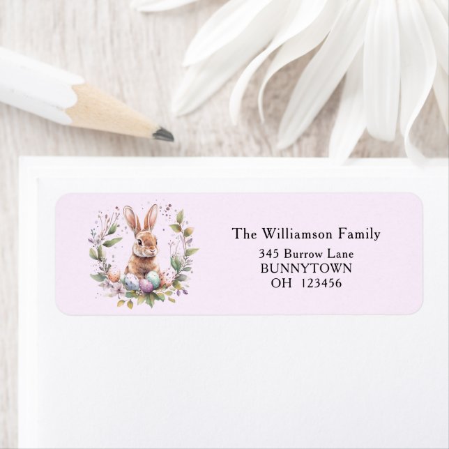 Étiquette Poule de printemps Oeufs de Pâques Garland (En situation)