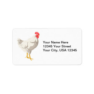 Étiquette Poulet blanc