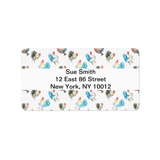 Étiquette Poulets Amateurs De Poules De Pays (Devant)