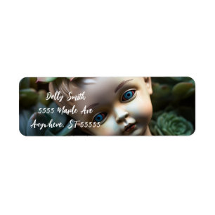 Étiquette Poupée dans le jardin Succulent unique