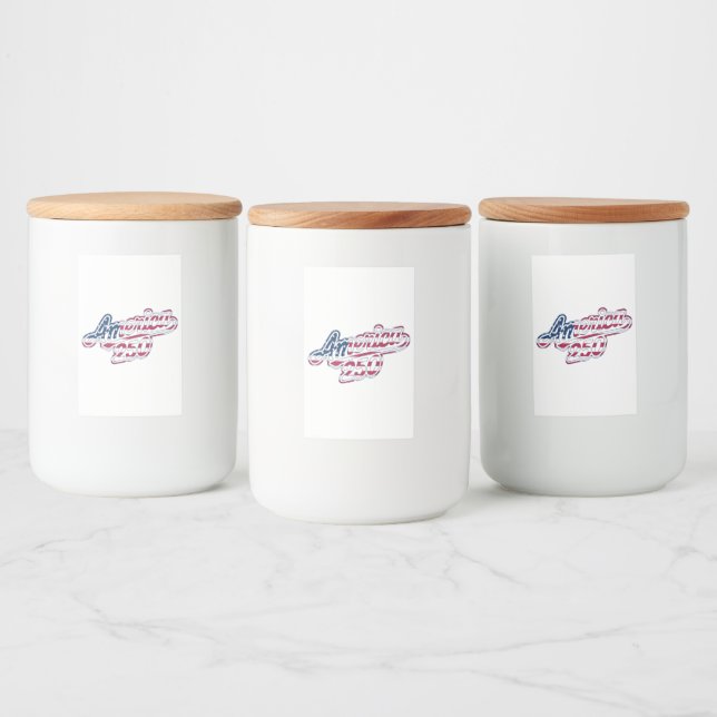 Étiquette Pour Bocaux Amérique 250 Drapeau Script Semiquincentennial Des (Bouteilles)