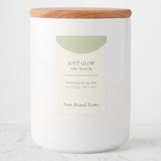 Étiquette Pour Bocaux Artisan Candle Label Sage Minimalist Jar Wrap