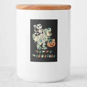 Étiquette Pour Bocaux ASL Halloween II heureux - belle saison Éffrayante