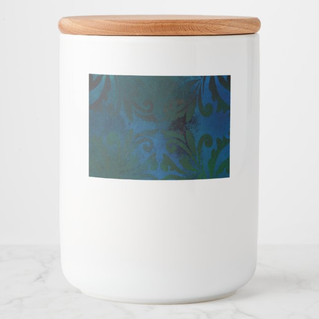 Étiquette Pour Bocaux bleu (Devant)